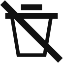 bin, trash, delete, junk, remove, discard, recycle, empty, permanently