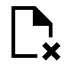 file, document, docs, page, cross, close, delete, remove, exclude 