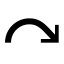 arrow, redo, return, curve, repeat, again, forward, up, down 