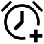 alarm, time, clock, timer, reminder, add, new, create, plus 