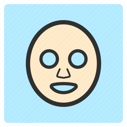 Cartoon, color, face, flat color, illustration, masker icon - Download on Iconfinder