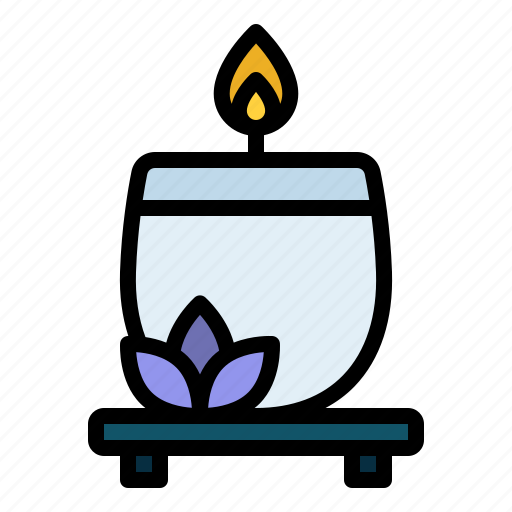 Candle, lightspa, therapy, treatment, relax icon - Download on Iconfinder