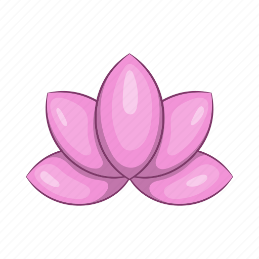 Cartoon, floral, flower, lotus, nature, petal, plant icon - Download on Iconfinder