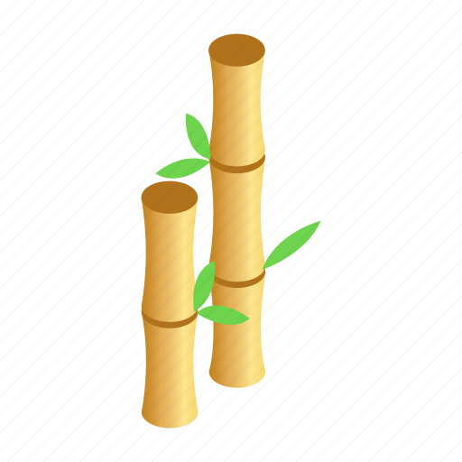 Bamboo, isometric, nature, plant, spa, sticks, stroke icon - Download on Iconfinder
