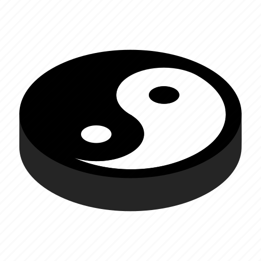 Balance, harmony, isometric, tao, yang, yin, ying icon - Download on Iconfinder