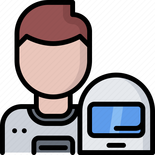 Astronaut, astronomy, cosmonaut, helmet, man, space, spacesuit icon - Download on Iconfinder