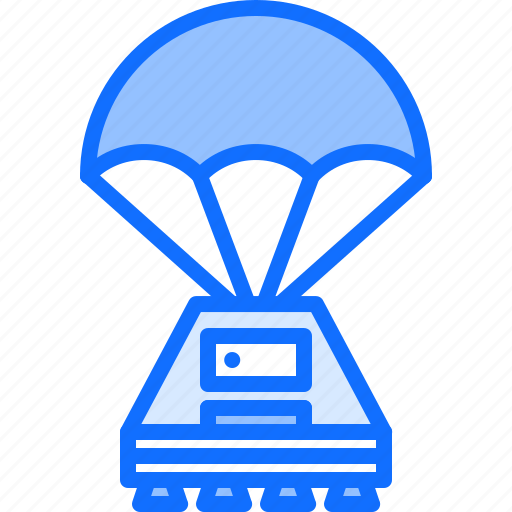 Astronaut, astronomy, capsule, cosmonaut, parachute, space icon - Download on Iconfinder