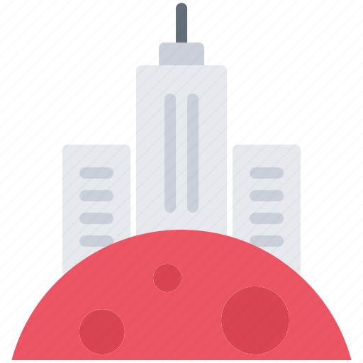 Astronaut, astronomy, building, city, cosmonaut, mars, space icon - Download on Iconfinder