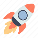 rocket, spaceship, launch, ship, space