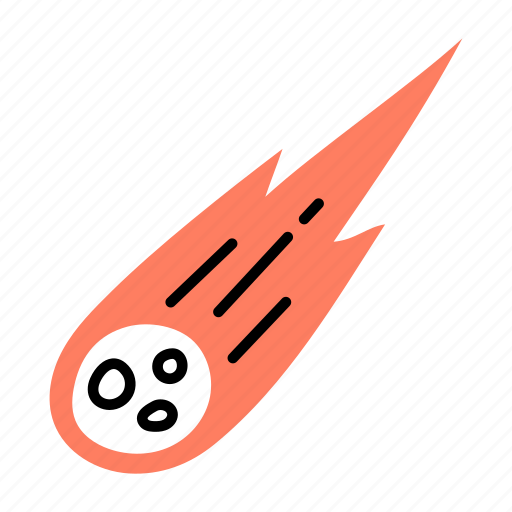 Meteor, space, comet, meteorite, asteroid icon - Download on Iconfinder