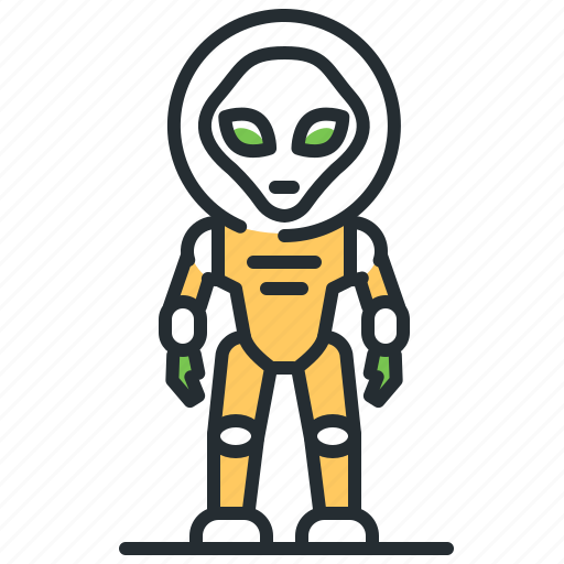 Alien, extraterrestrial, monster, space suit icon - Download on Iconfinder