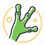 alien hand, extraterrestrial, monster, space 