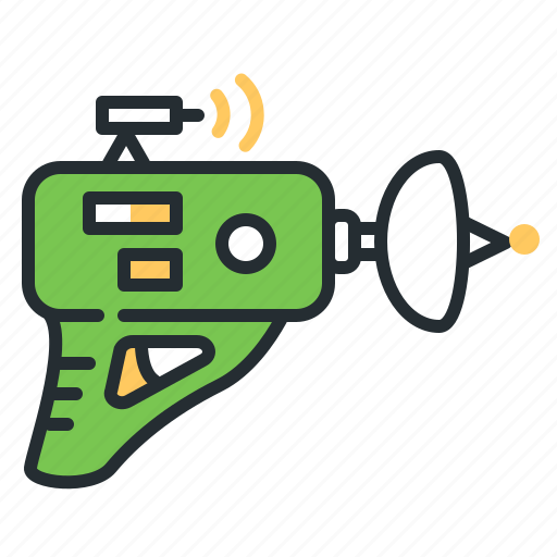 Alien weapon, blaster, gun, space icon - Download on Iconfinder
