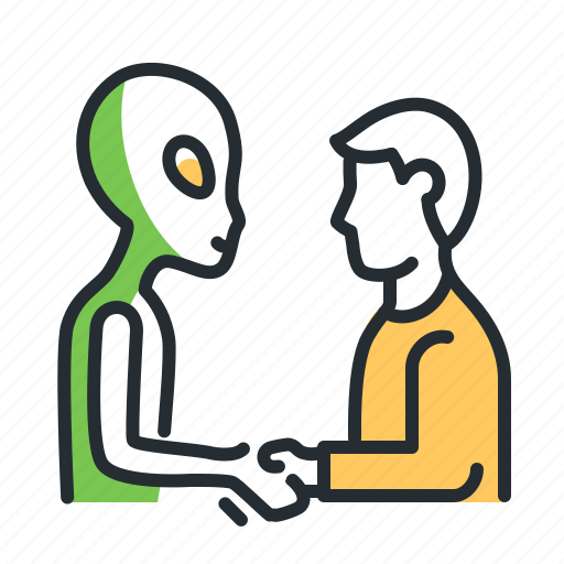 Alien, communication, contact, friendship icon - Download on Iconfinder