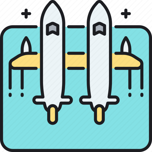 Aircraft, carrier, plane, rocket icon - Download on Iconfinder