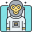 monkey, in, space 