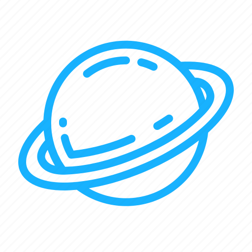 Galaxy, outer space, outline, planet, saturnus, space icon - Download on Iconfinder