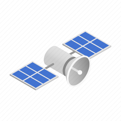 Illustration, isometric, navigation, satellite, science, space, technology icon - Download on Iconfinder