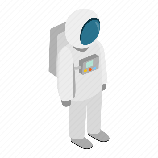 Astronaut, cosmonaut, isometric, outer, space, spaceman, suit icon - Download on Iconfinder