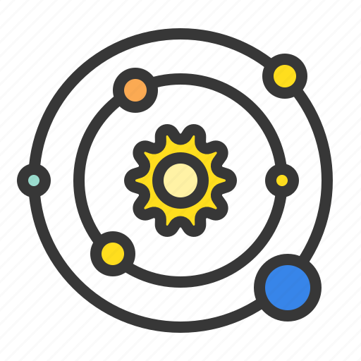 Astronomy, galaxy, orbit, solar system, space, star, planet icon - Download on Iconfinder