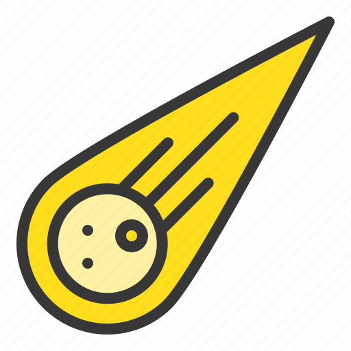 Asteroid, astronomy, comet, meteor, space, star icon - Download on Iconfinder