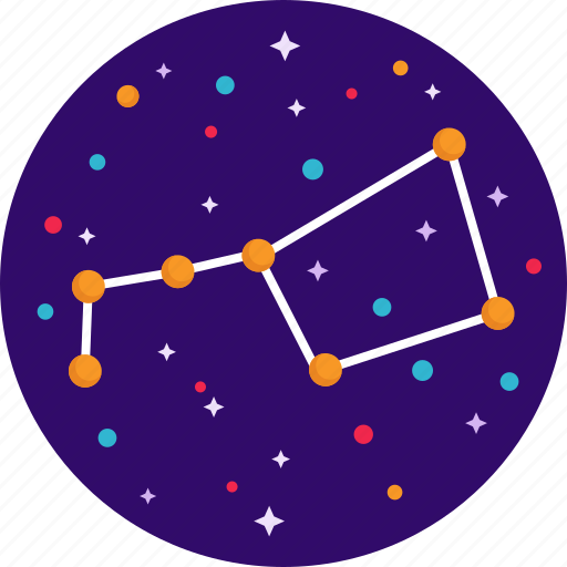 Astrology, big dipper, constellations, space, stars, ursa major icon - Download on Iconfinder