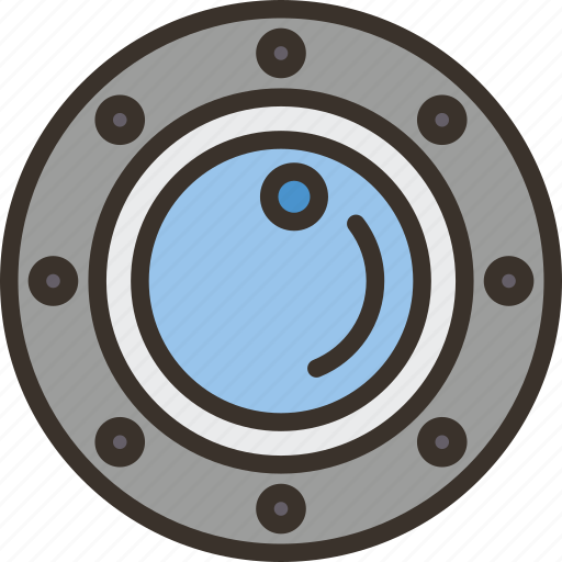 Porthole, window, round, spaceship, view icon - Download on Iconfinder