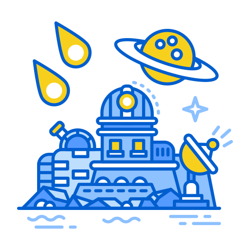 Astronomical, telescope, cosmic, rays, observatory, room, lab icon - Download on Iconfinder