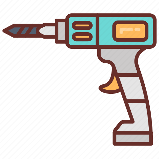 Drill, machine, gun, boring, press icon - Download on Iconfinder