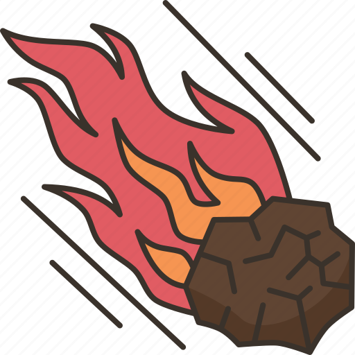 Meteor, comet, asteroid, space, catastrophe icon - Download on Iconfinder