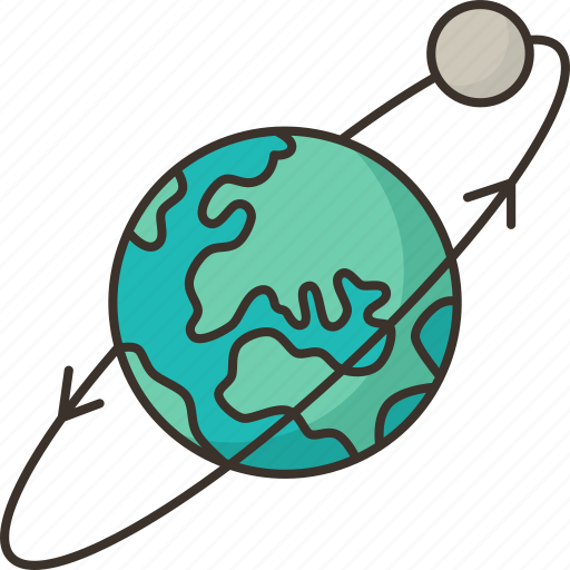 Orbit, earth, moon, planet, space icon - Download on Iconfinder