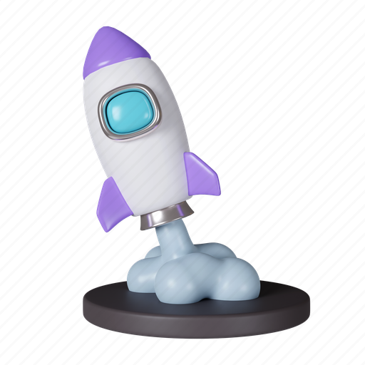 Spaceship, ship, development, launch, business, space, technology 3D illustration - Download on Iconfinder