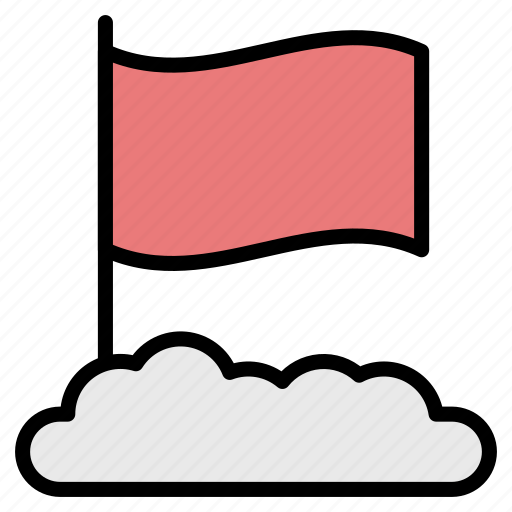 Check, cloud, data, flag, mark, red, weather icon - Download on Iconfinder