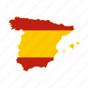 country, europe, geography, land, map, national, spain