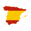 country, europe, geography, land, map, national, spain 