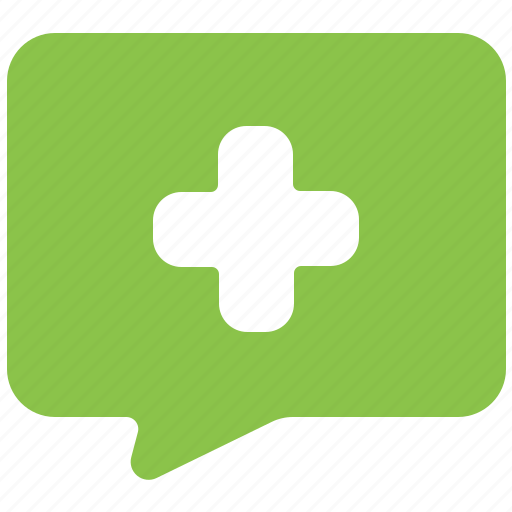 Speech, bubble, medical, health, chat, communication, message icon - Download on Iconfinder