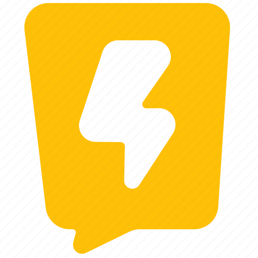 Speech, bubble, thunder, conversation, chat, communication, message icon - Download on Iconfinder
