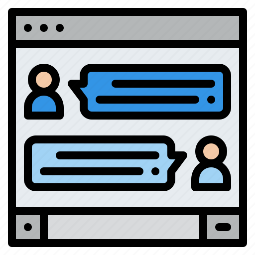 Chat, message, computer, speech, bubbles icon - Download on Iconfinder