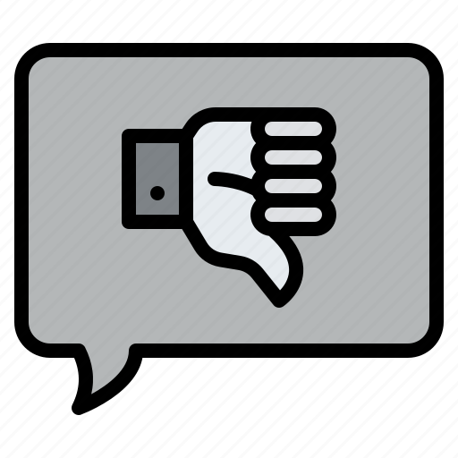 Unlike, message, speech, bubble, thumps, up icon - Download on Iconfinder