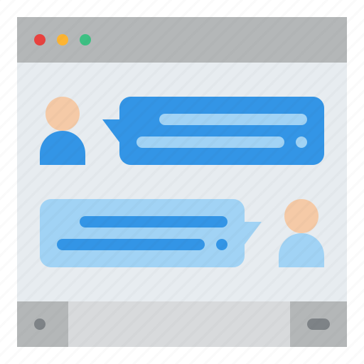 Chat, message, computer, speech, bubbles icon - Download on Iconfinder