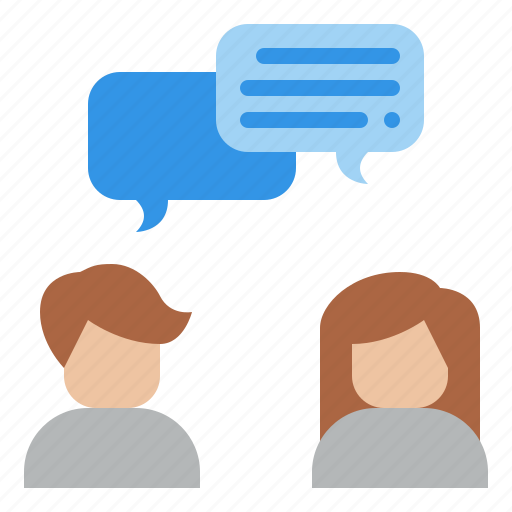 Conversation, man, woman, talk icon - Download on Iconfinder