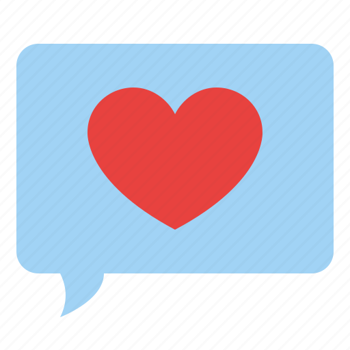 Love, message, speech, bubble, heart, chat icon - Download on Iconfinder
