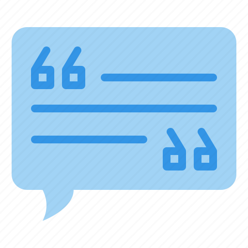 Quote, speech, bubble, message, dialogue icon - Download on Iconfinder