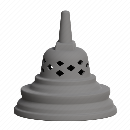 Stupa, temple, buddhist, landmark, religion, heritage 3D illustration - Download on Iconfinder