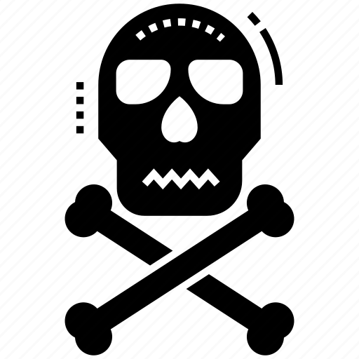 Cranial bones, crossbones, dead head, death symbol, jolly roger, skeleton system, spooky face icon - Download on Iconfinder