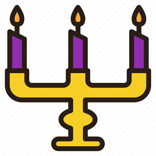 Candle, halloween, holder, stand icon - Download on Iconfinder