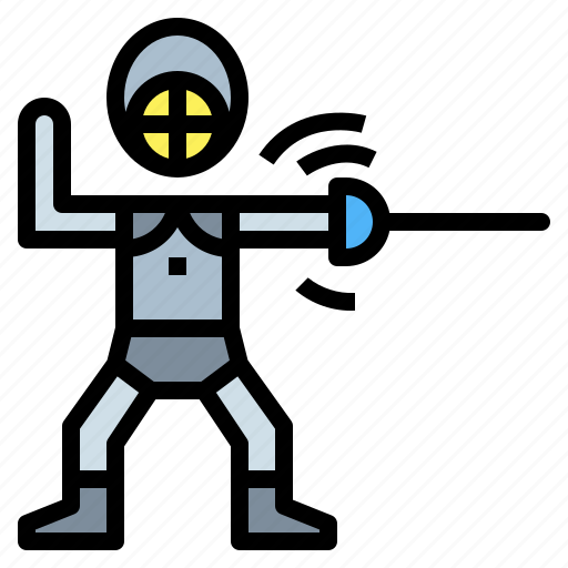 Fencing, people, sport, sword icon - Download on Iconfinder