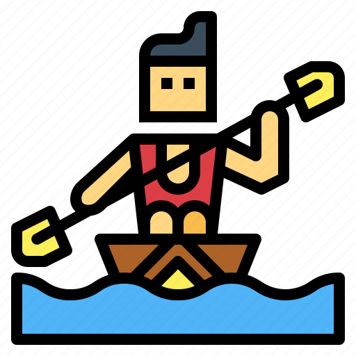 Boat, people, rowing, sport icon - Download on Iconfinder