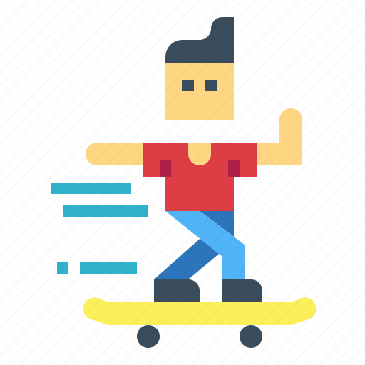 Jump, people, skateboard, sport icon - Download on Iconfinder