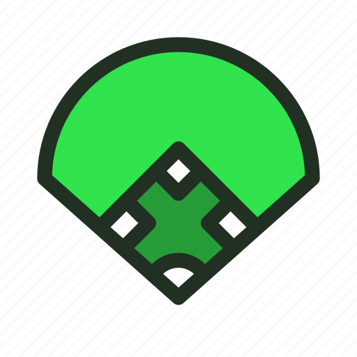 Field, baseball, sport, stadium, arena, base, pitch icon - Download on Iconfinder